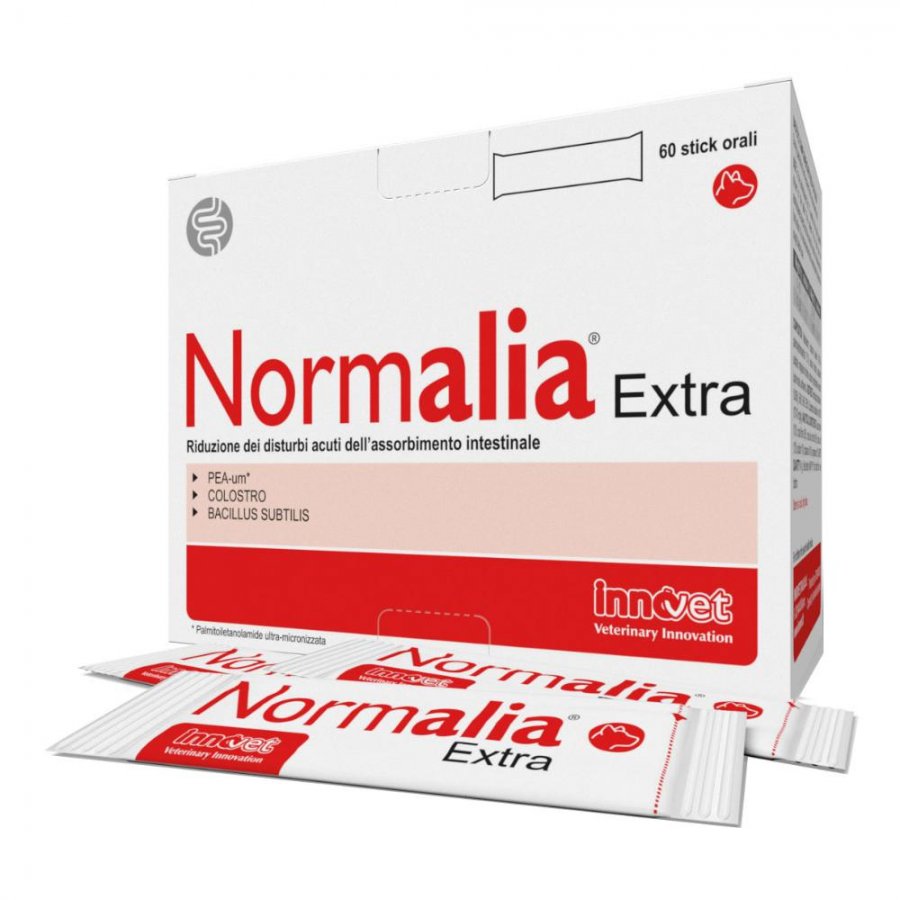 Normalia Extra Integratore per Disturbi Gastrointestinali e Diarrea del Cane 60 Stick Orali - Supporto Digestivo per Cani