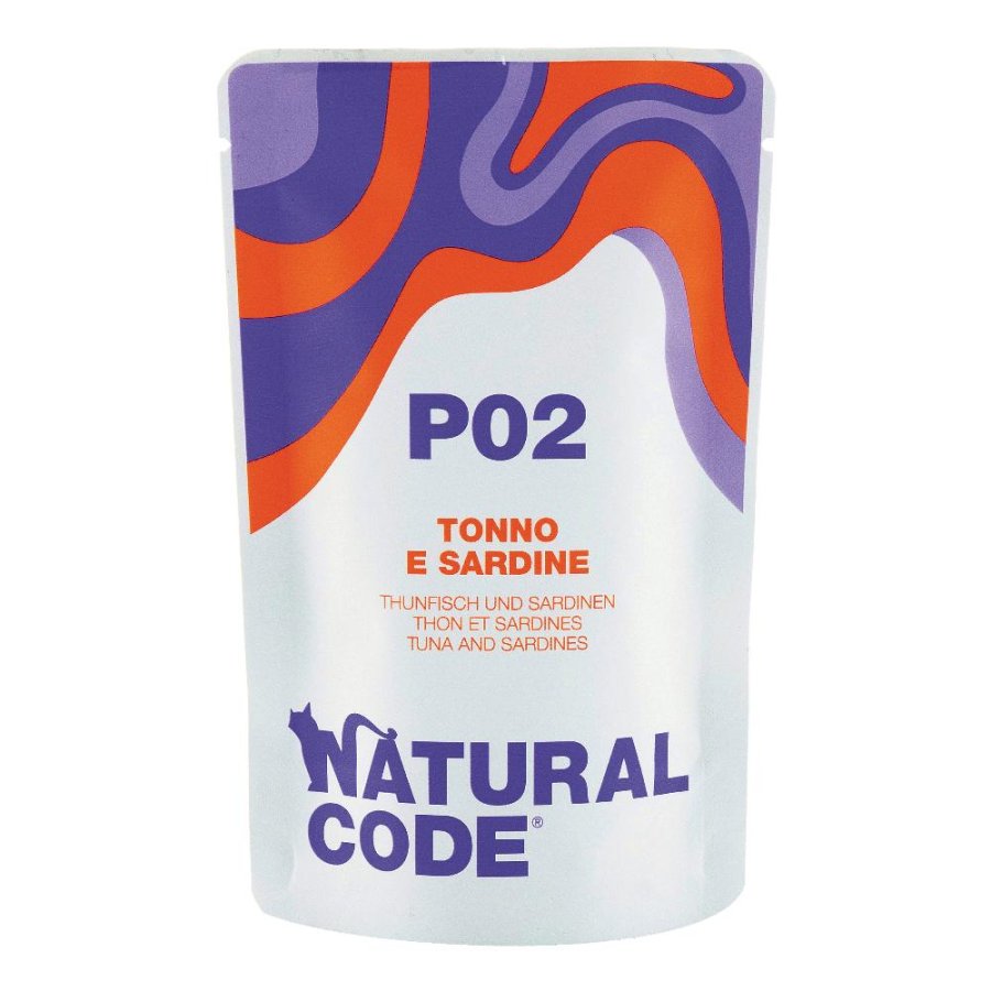 NATURAL CODE GATTO P02 TONNO SARDINE 70GR (bustina) NATURAL CODE GATTO P02 TONNO SARDINE 70GR (bustina)