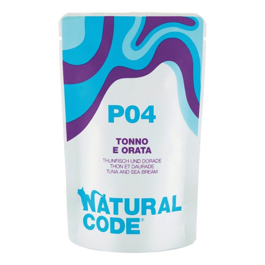 NATURAL CODE GATTO P04 TONNO ORATA 70GR (bustina)