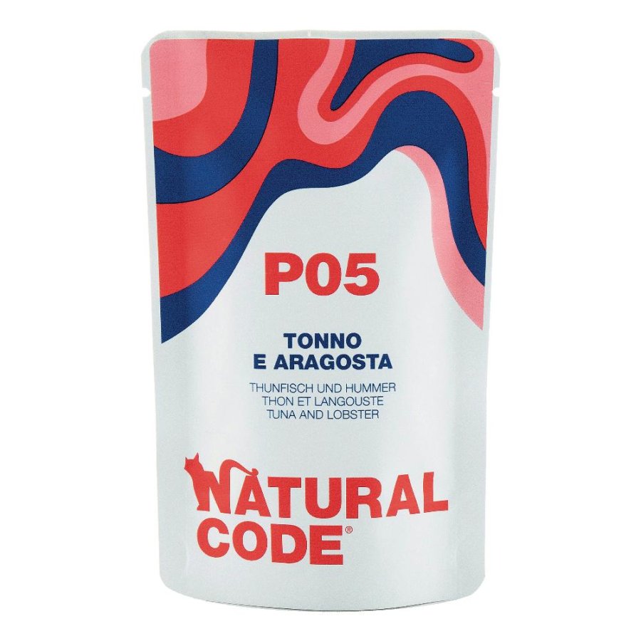 NATURAL CODE GATTO P05 TONNO ARAGOSTA 70GR (bustina) NATURAL CODE GATTO P05 TONNO ARAGOSTA 70GR (bustina)