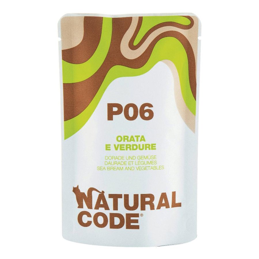 NATURAL CODE GATTO P06 ORATA VERDURE 70GR (bustina) NATURAL CODE GATTO P06 ORATA VERDURE 70GR (bustina)