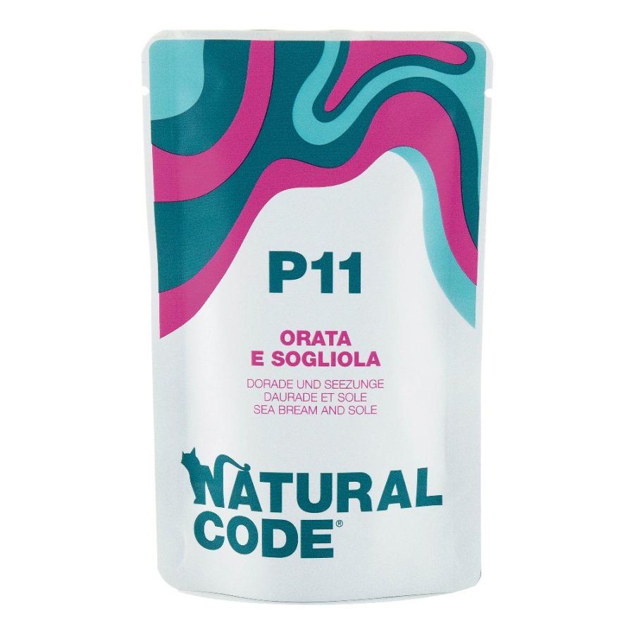 NATURAL CODE GATTO P11 ORATA SOGLIOLA 70GR (bustina)
