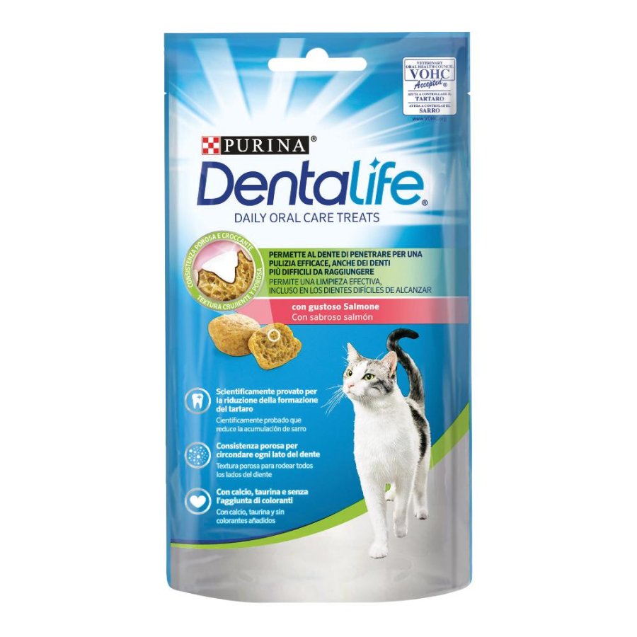 NESTLE' PURINA GATTO SNACK DENTALIFE SALMONE 40GR
