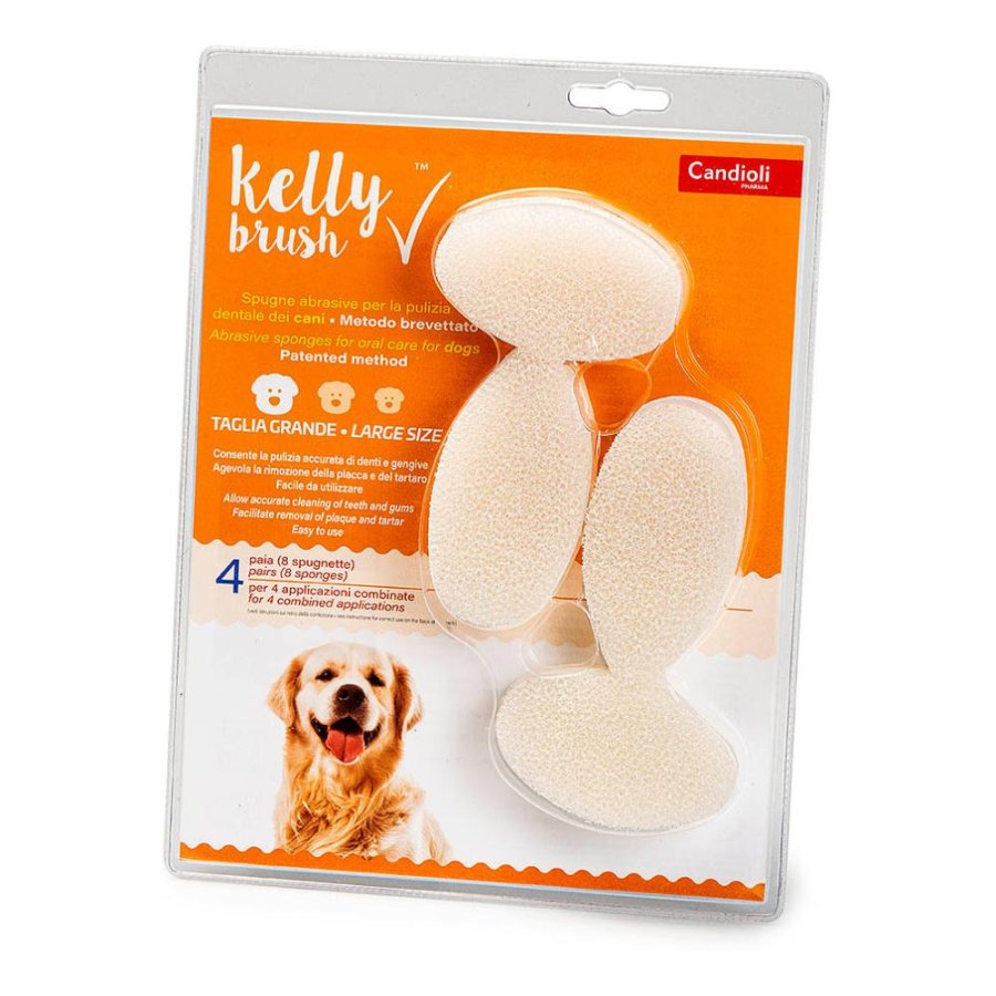 KELLY BRUSH CANE SPUGNETTA ABRASIVA GRANDE 8PZ - CANDIOLI