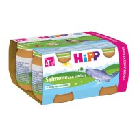 HiPP, Salmone con Verdure Omogeneizzato, 4 x 80 g HiPP, Salmone con Verdure Omogeneizzato, 4 x 80 g
