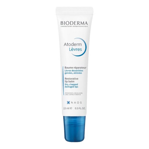 Bioderma Atoderm Lèvres Baume Balsamo Riparatore 15ml - Nutrimento Istantaneo per Labbra Secche