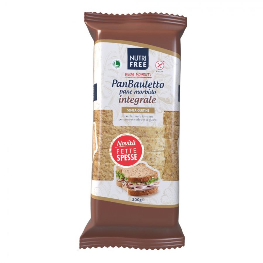 NUTRIFREE Pan Bauletto Pane Morbido Integrale 300g