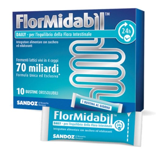 Flormidabil Daily 70 Miliardi Con Stevia 10 Bustine
