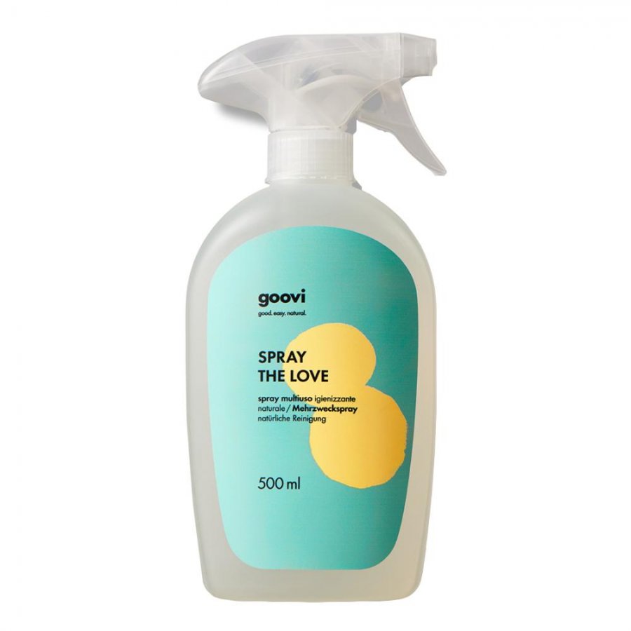 Goovi Spray Multiuso Igienizzante Naturale 500ml - Elimina i Batteri e Igienizza in Profondità - Eco Friendly