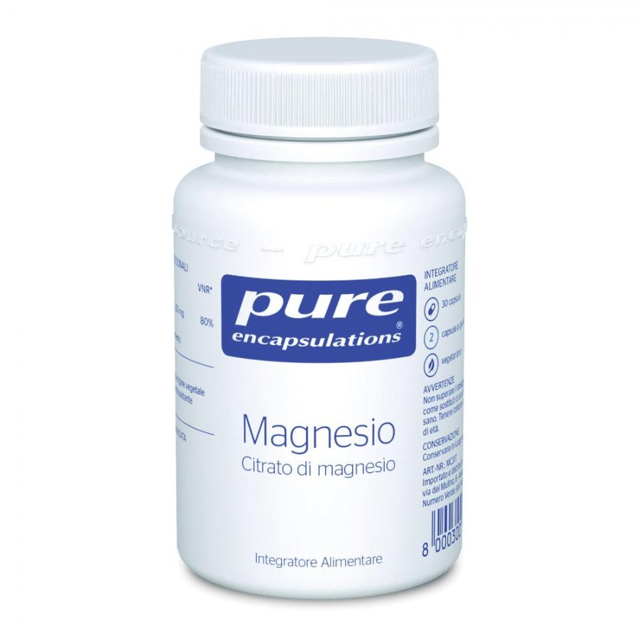 Nestlé Pure Encapsulations Magnesio 30 Capsule - Integratore di Magnesio per la Tua Salute