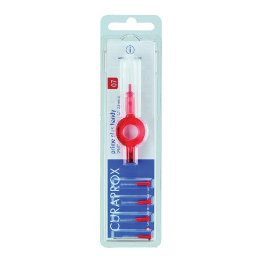 Curaprox CPS 07 Prime Refill Scovolini Interdentali, 8 Scovolini, Pulizia Delicata e Efficace, Spazi Stretti, Prevenzione Infiammazioni