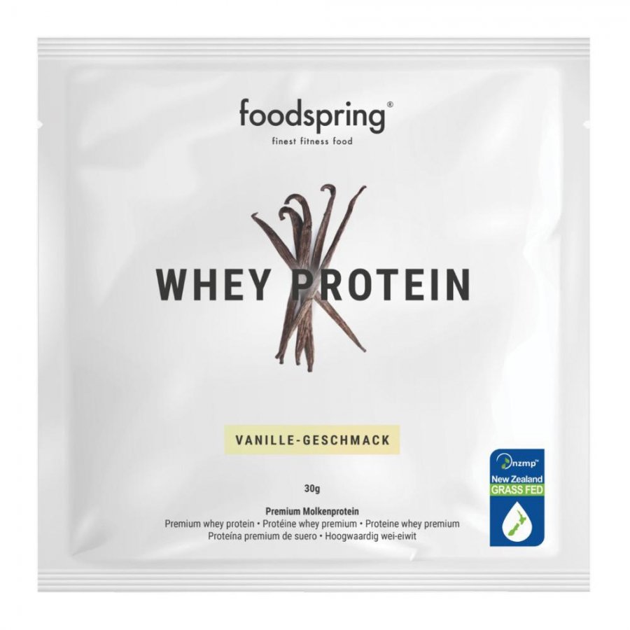 Foodspring Whey Protein Vaniglia 30g - Alimento Monodose Proteico