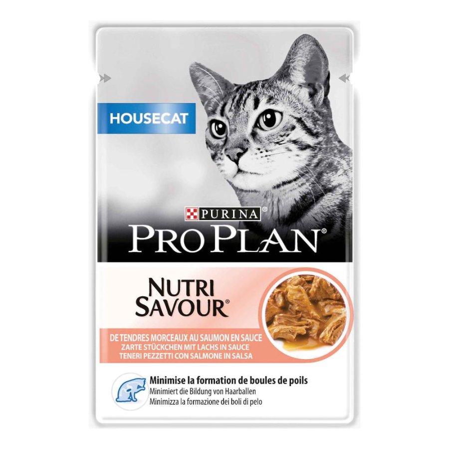 NESTLE' PURINA PRO PLAN GATTO NUTRI SAVOUR HOUSECAT GRAVY (IN SALSA) SALMONE 85GR (bustina)