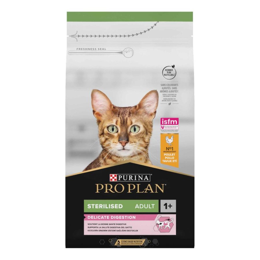 NESTLE' PURINA PRO PLAN GATTO DELICATE DIGESTION STERILISED ADULT POLLO 1,5KG