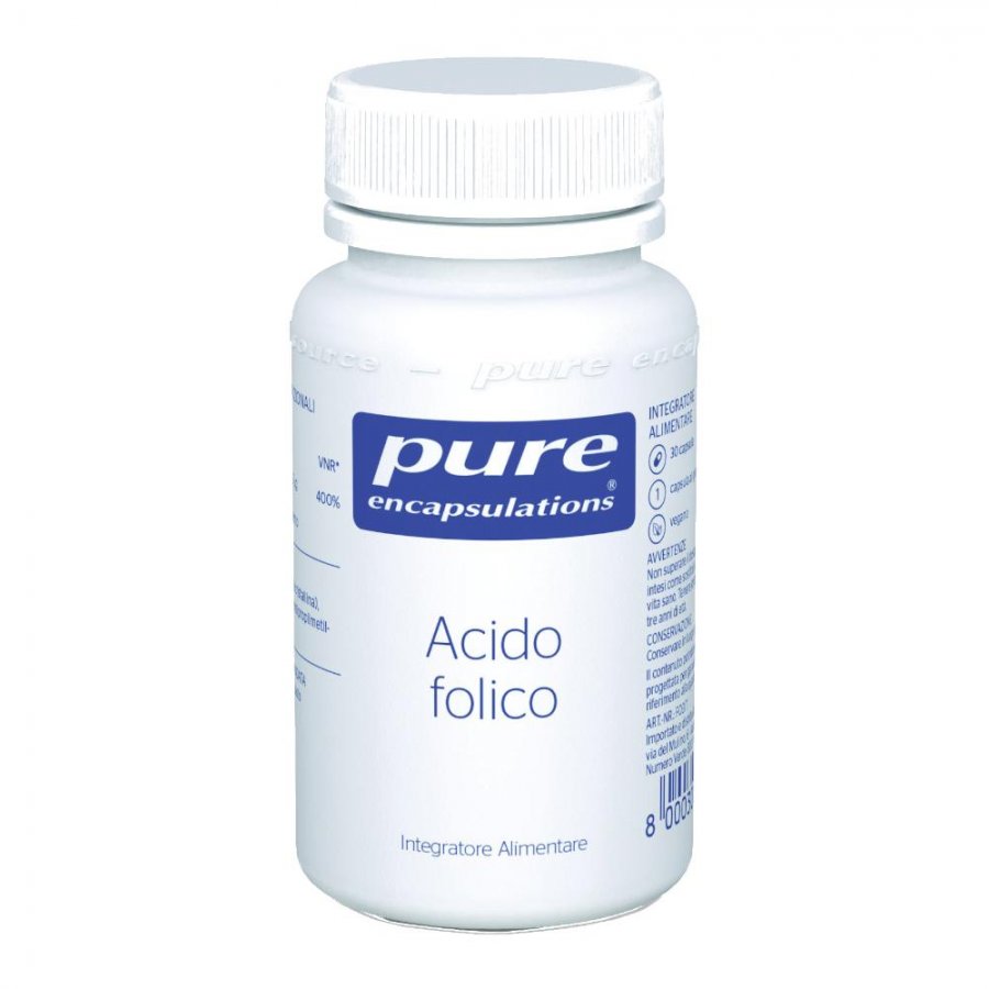Nestlé - Pure Encapsulations Acido Folico 30 Capsule - Integratore per la Salute