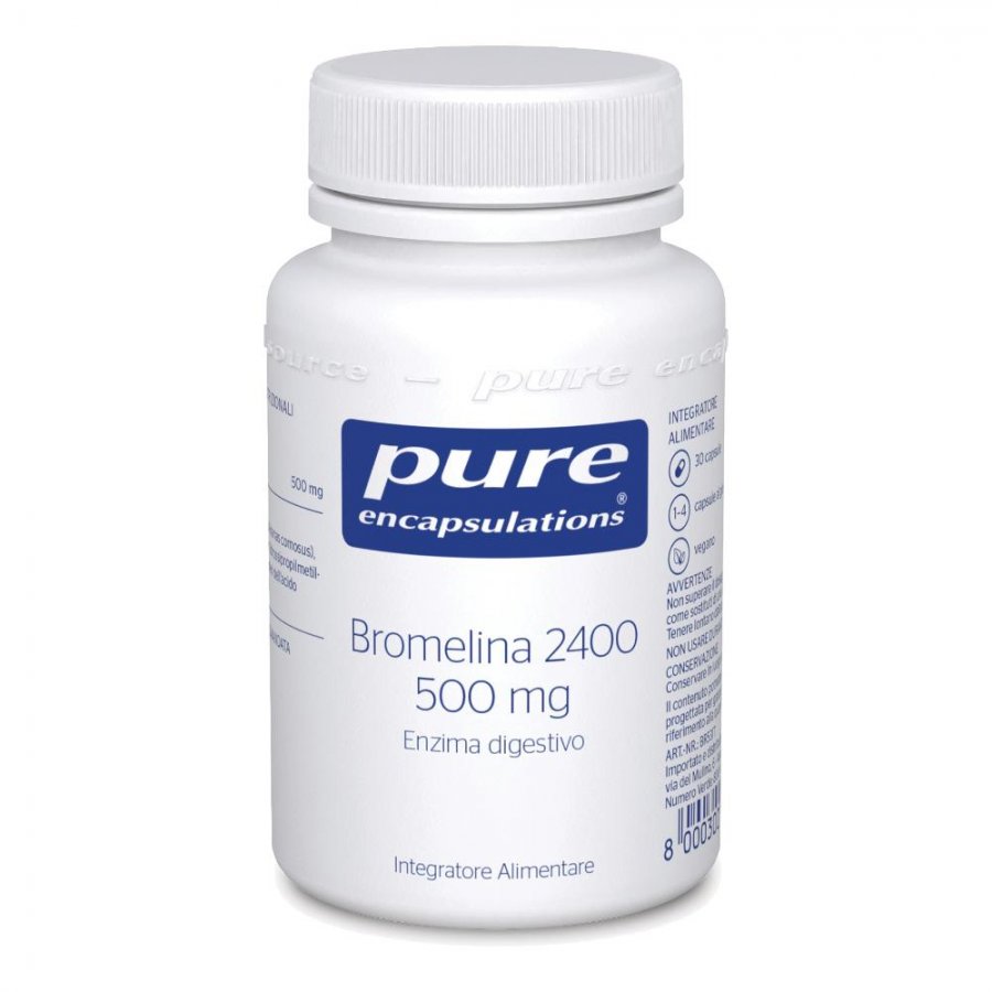 Pure Encapsulations Bromelina 30 Capsule - Integratore Enzimatico per il Benessere Digestivo