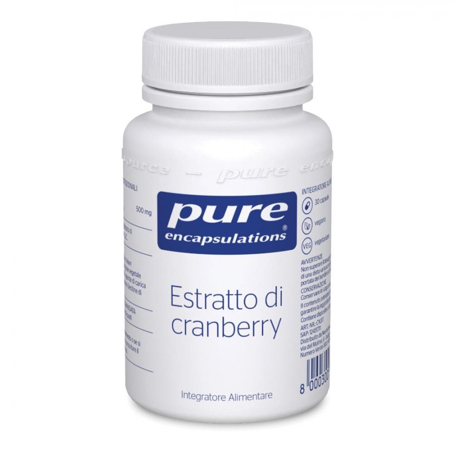 Pure Encapsulations Mirtillo Rosso 30 Capsule - Integratore Alimentare Ipoallergenico con Estratto Naturale di Bacche di Mirtillo Rosso