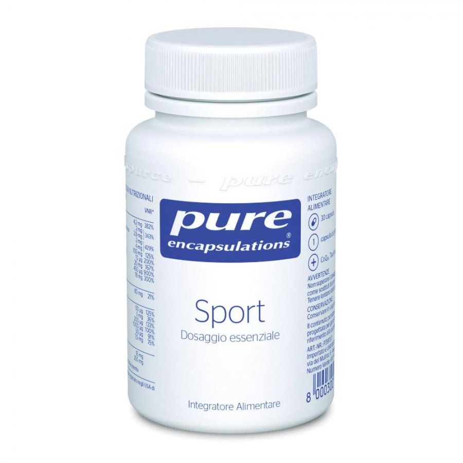 Nestlé Pure Encapsulations Sport 30 Capsule - Integratore per Atleti per un Miglioramento delle Prestazioni