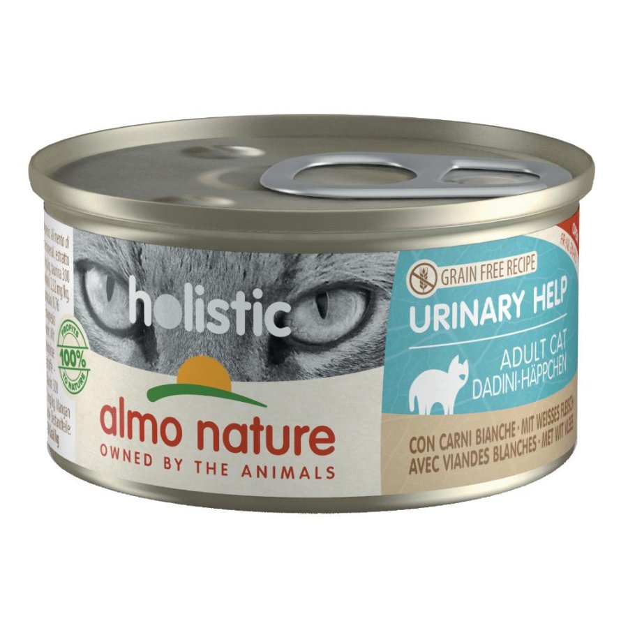 ALMO NATURE GATTO HOLISTIC GRAIN FREE URINARY ADULT CARNI BIANCHE 85GR (lattina)