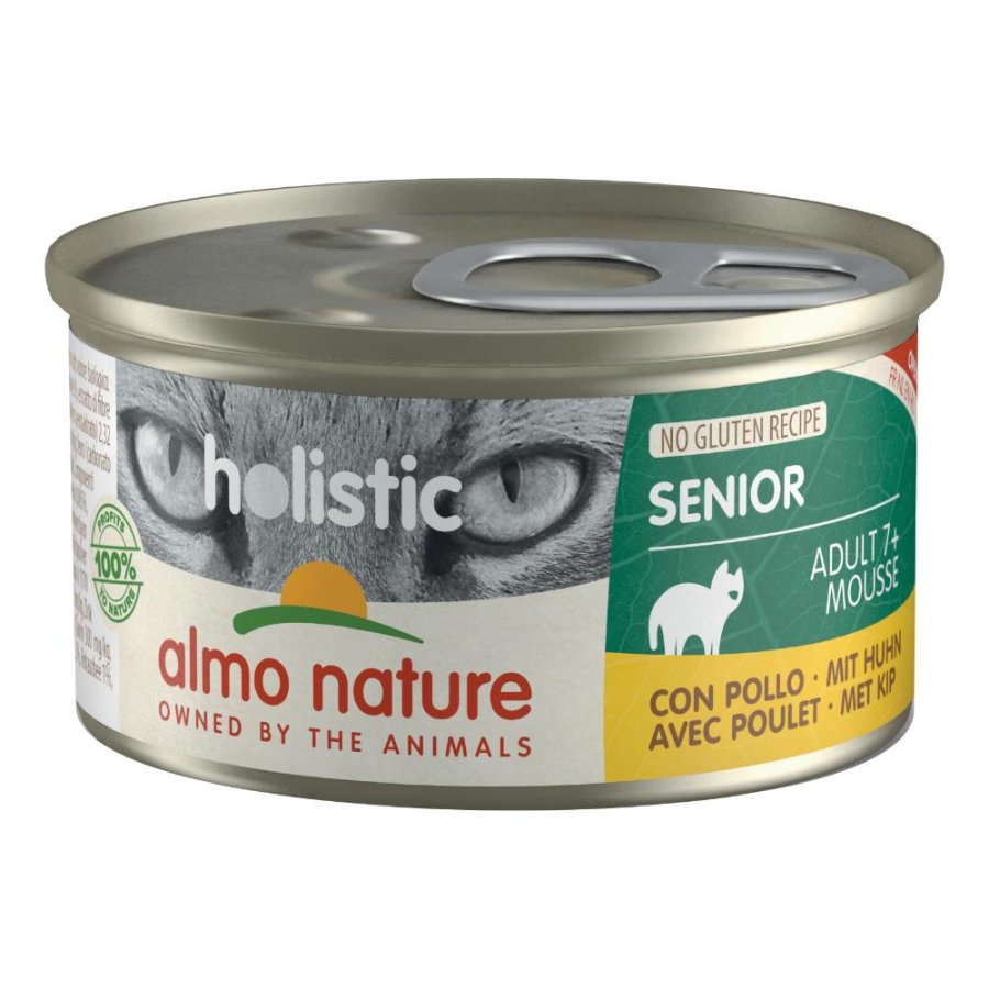 ALMO NATURE GATTO HOLISTIC MOUSSE SENIOR POLLO 85GR (lattina)