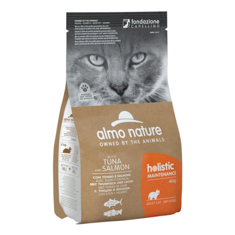 ALMO NATURE GATTO HOLISTIC MAINTENANCE ADULT TONNO SALMONE 400GR