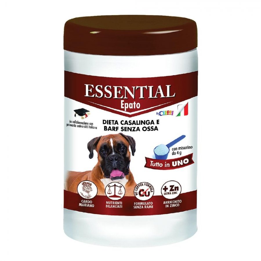 Essential Cane Epato 150g - Integratore per Dieta Casalinga e Barf - Sostegno Epatico Cani - Senza Ossa