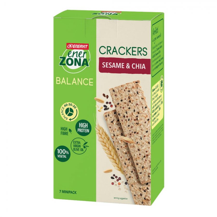 Enerzona Balance Snack Crackers Sesame & Chia 7 Minipack da 25 g