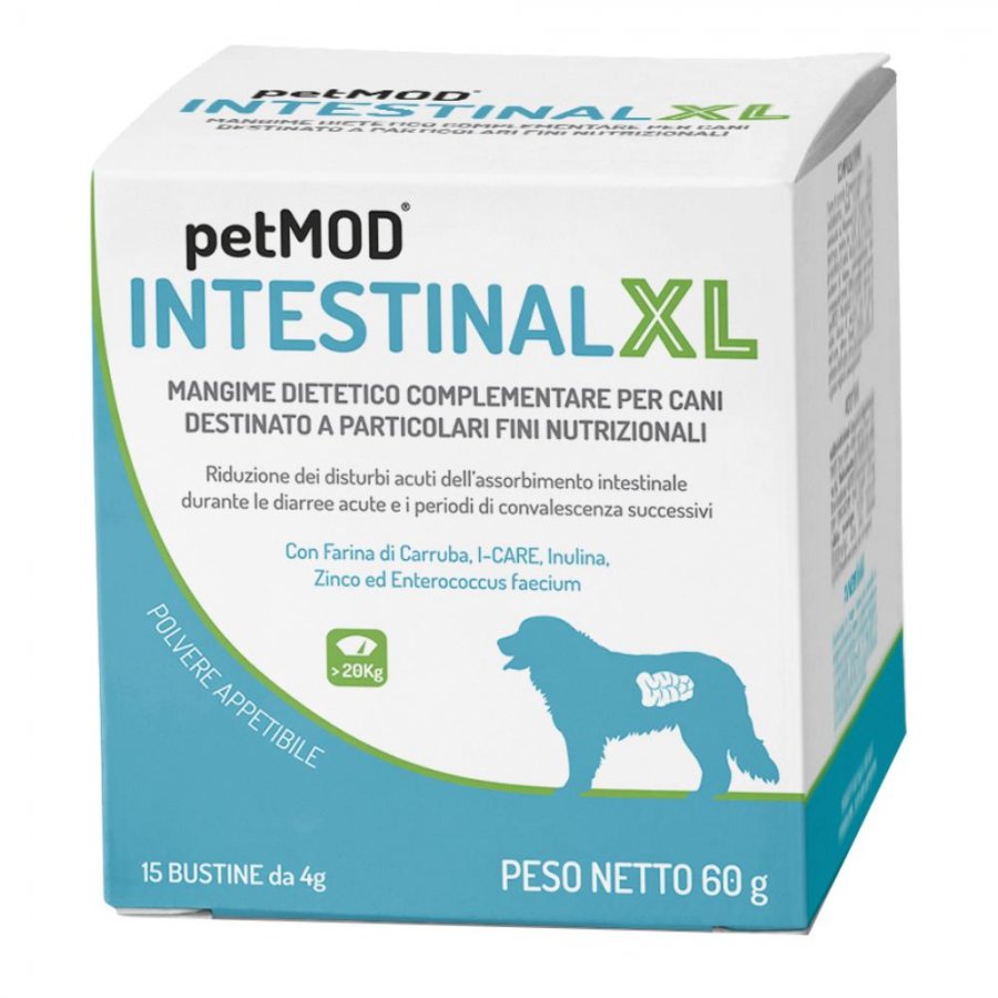 Petmod Intestinal XL Mangime Complementare per Cani - 15 Bustine da 4g