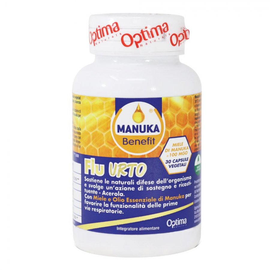 Manuka Benefit Flu Urto - Integratore per le Vie Respiratorie - 30 Capsule