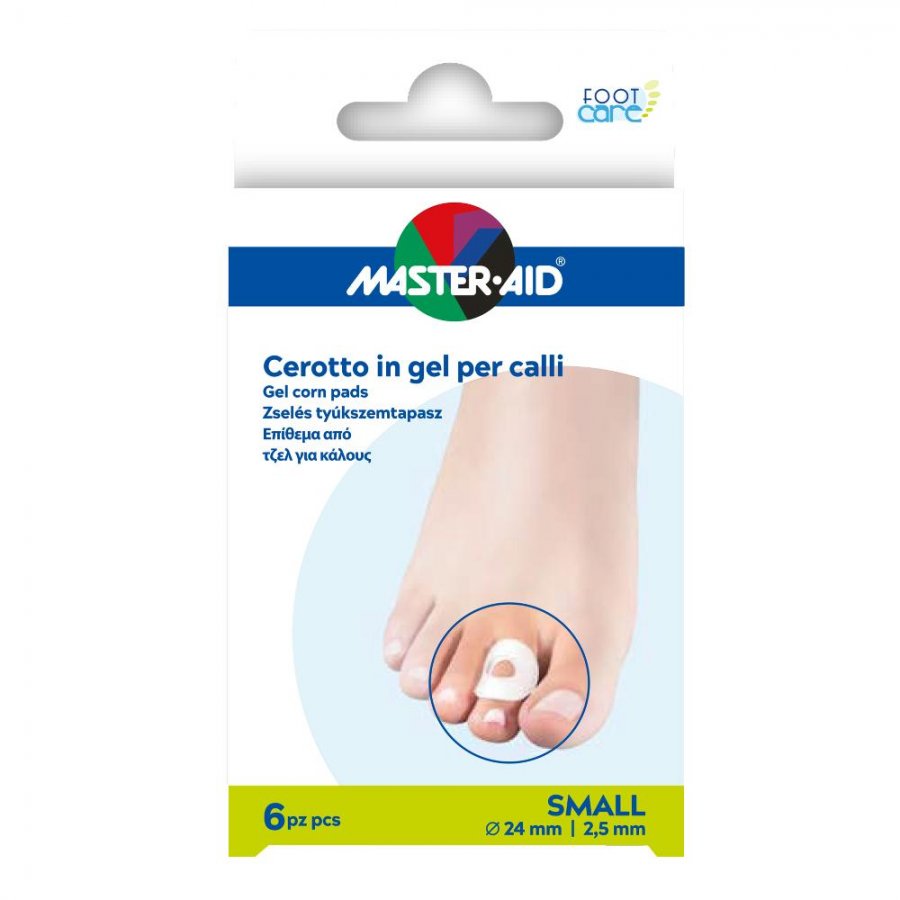  Master-Aid Foot Care - Cerotto in Gel per Calli Taglia Small 6 cerotti