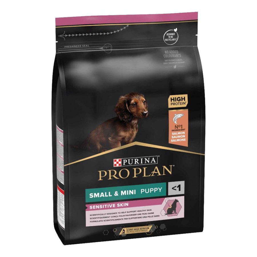 NESTLE' PURINA PRO PLAN CANE OPTIDERMA SENSITIVE SKIN SMALL/MINI PUPPY SALMONE 3 KG