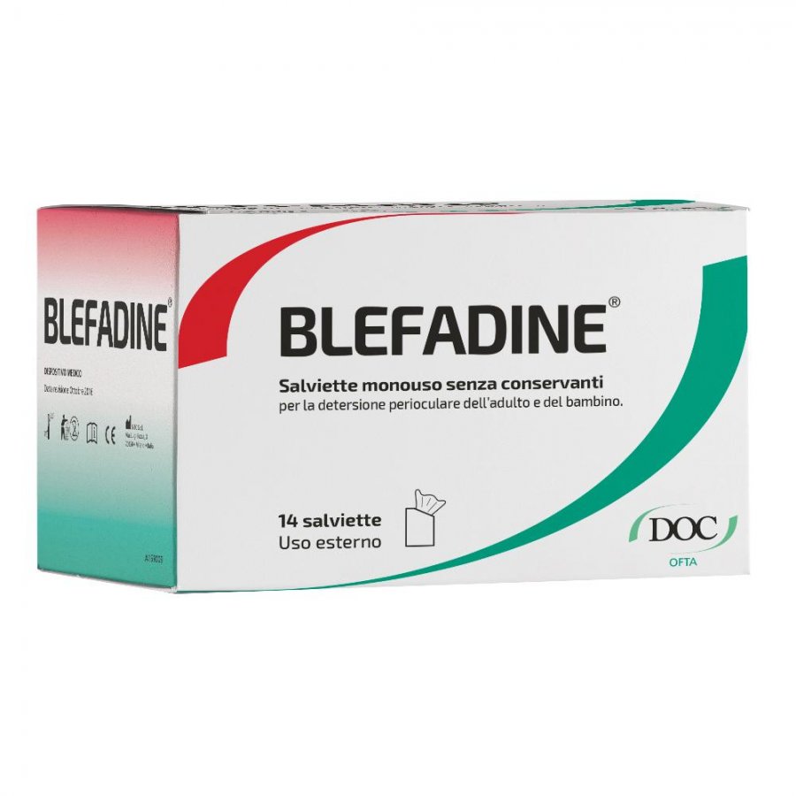 Blefadine - 14 Salviette Monouso per la Pulizia degli Occhi