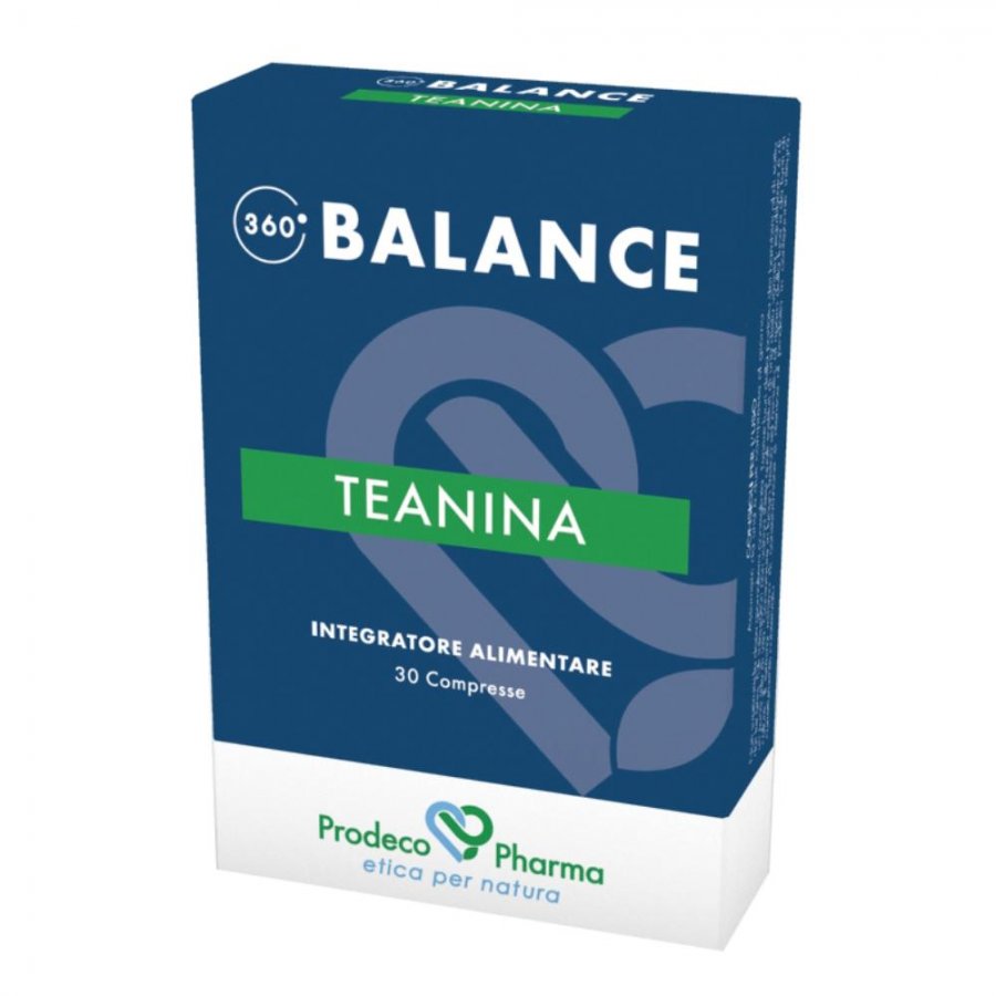 360 BALANCE TEANINA PRODEC - Integratore di Teanina per il Benessere, 30 Compresse