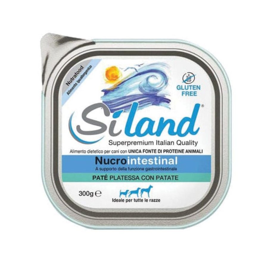 Siland Nucrointestinal Umido Cane Paté Platessa e Patate, 300 g