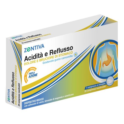 Zentiva, Acidità e Reflusso, 20 Compresse Masticabili