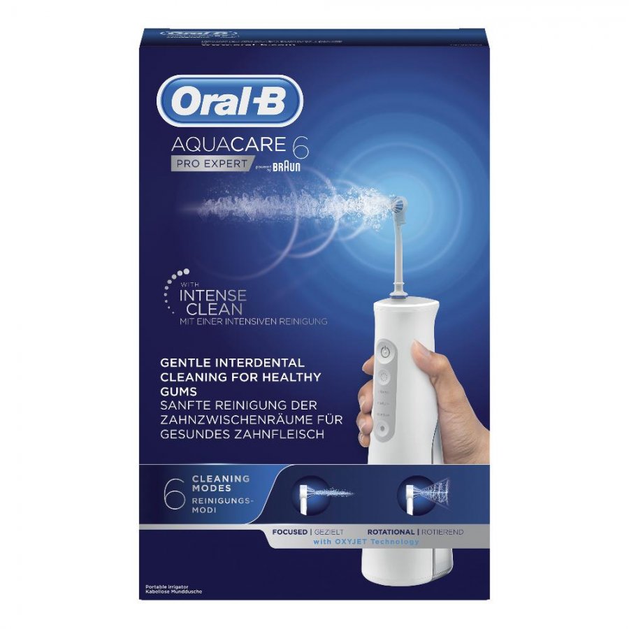 Oral-B - Spazzolino Elettrico Idropulsore Aquacare 6, Pulizia Orale  Avanzata, Idropulsore Orale, Spazzolino Elettrico