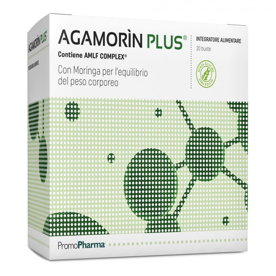 Agamorin Plus - Integratore alimentare che favorisce l'equilibrio della flora batterica intestinale 20 bustine