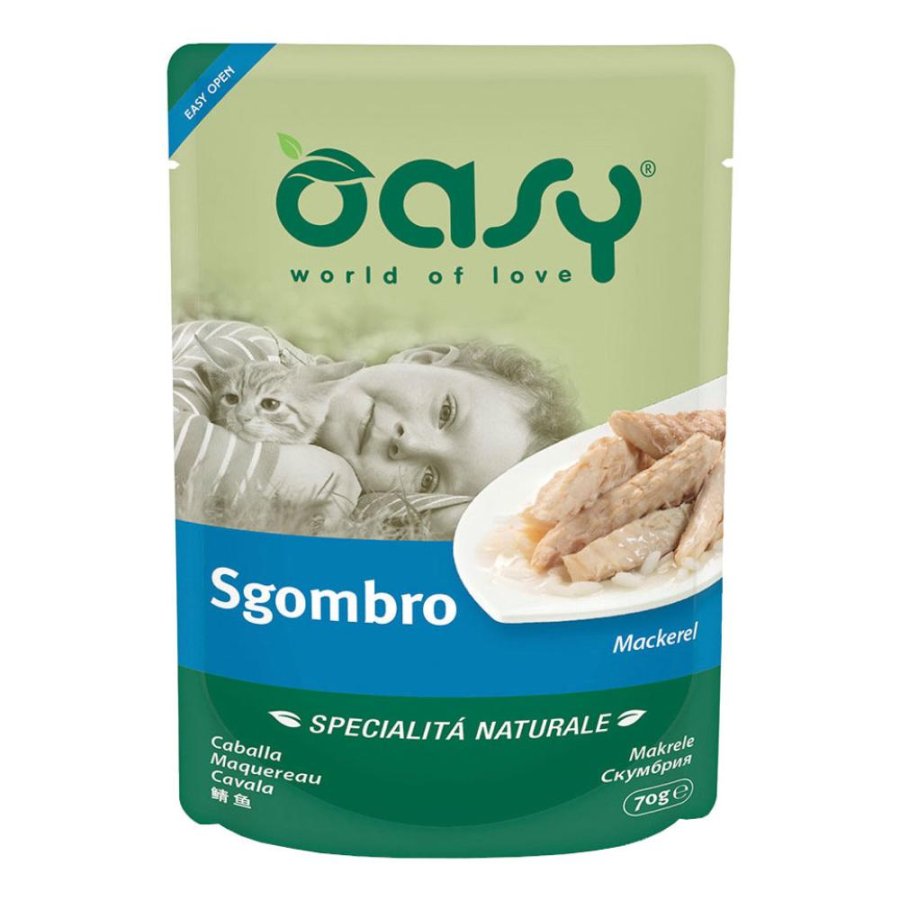 OASY GATTO SGOMBRO 70GR (bustina)