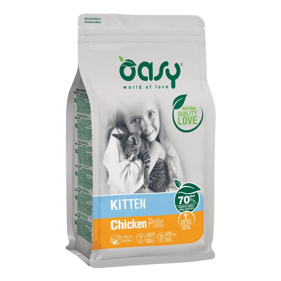 OASY GATTO KITTEN POLLO 300GR
