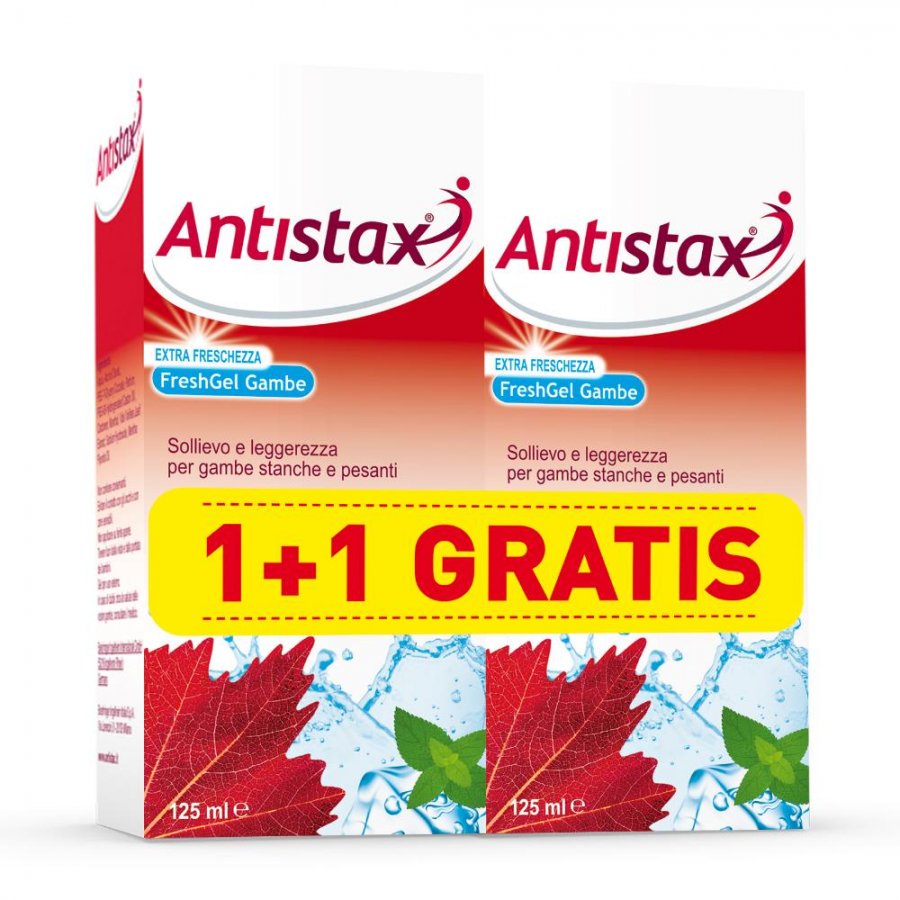 Antistax Fresh Gel 1+1 Promo per Sollievo e Leggerezza per Gambe Stanche e Pesanti