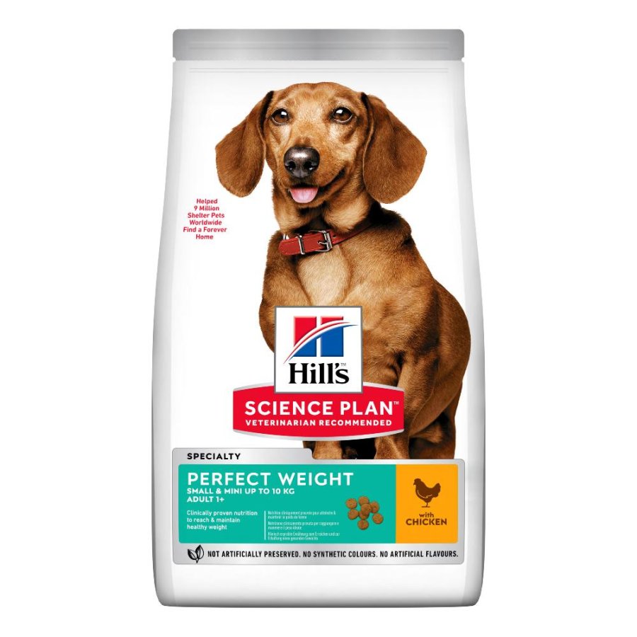HILL'S CANE SCIENCE SPECIALITY PERFECT WEIGHT SMALL/MINI ADULT POLLO 1,5KG
