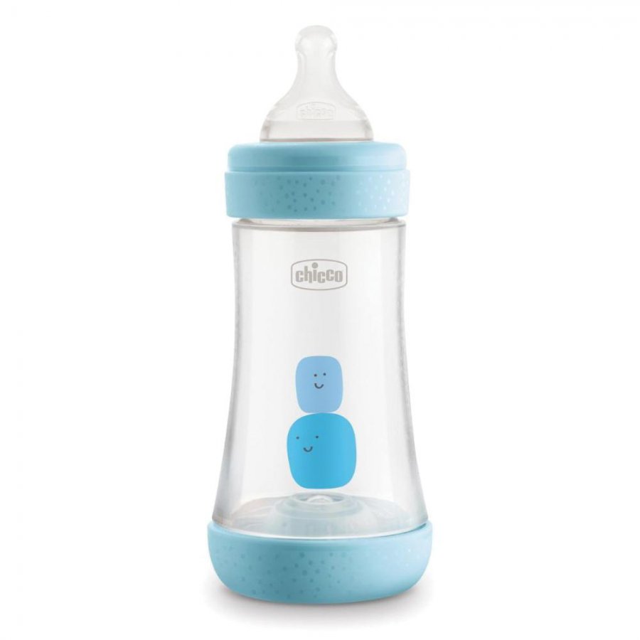 Chicco Perfect 5 Biberon 240ml Azzurro Flusso Medio - L'Alimentazione Perfetta per il Tuo Bambino