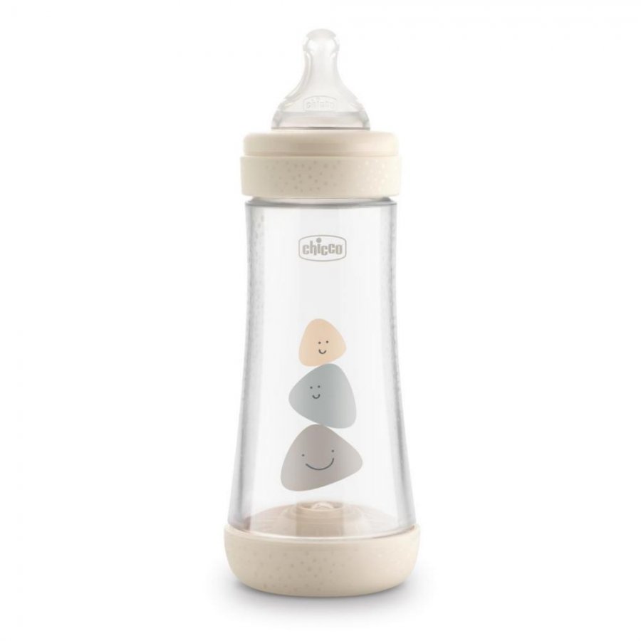 Chicco Perfect 5 Biberon 300ml Beige Flusso Veloce - La Scelta Perfetta per l'Alimentazione del Tuo Bambino