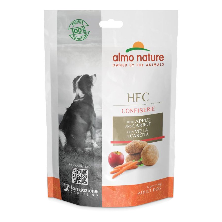 ALMO NATURE CANE SNACK HFC CONFISERIE ADULT MELA CAROTA 60GR