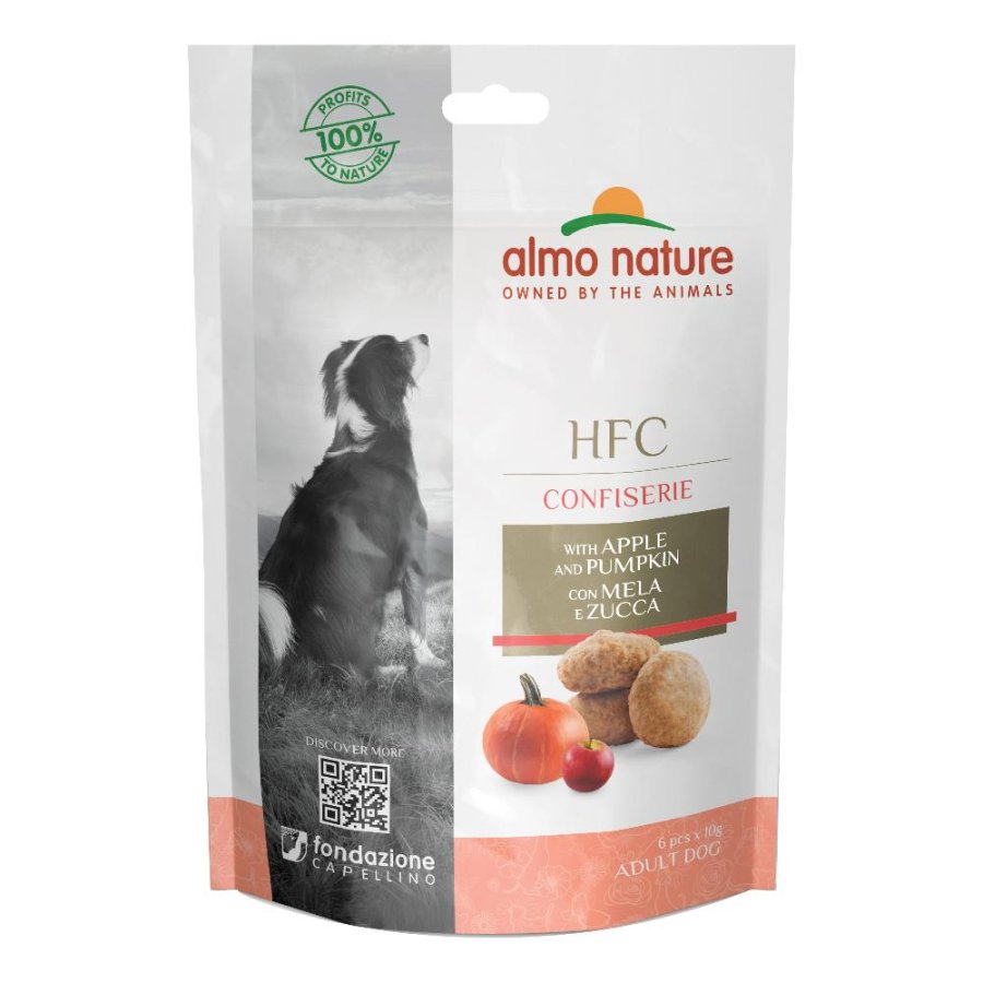 ALMO NATURE CANE SNACK HFC CONFISERIE ADULT MELA ZUCCA 60GR