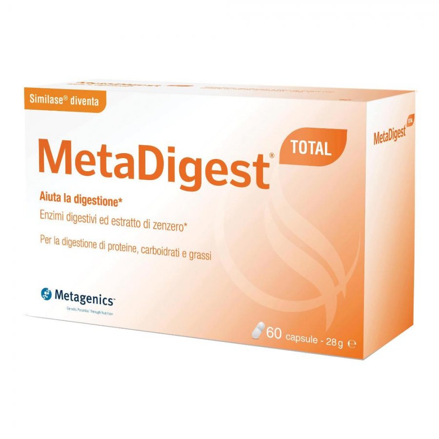 Metadigest 60 Capsule - Integratore Naturale per la Digestione Veloce e Riduzione del Gonfiore