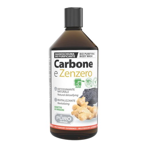 Forhans Bagnoschiuma Purificante Carbone e Zenzero 500ml
