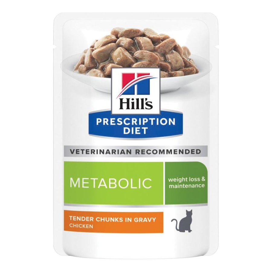 HILL'S GATTO DIET METABOLIC WEIGHT GRAVY (IN SALSA) POLLO 85GR (bustina) HILL'S GATTO DIET METABOLIC WEIGHT GRAVY (IN SALSA) POLLO 85GR (bustina)