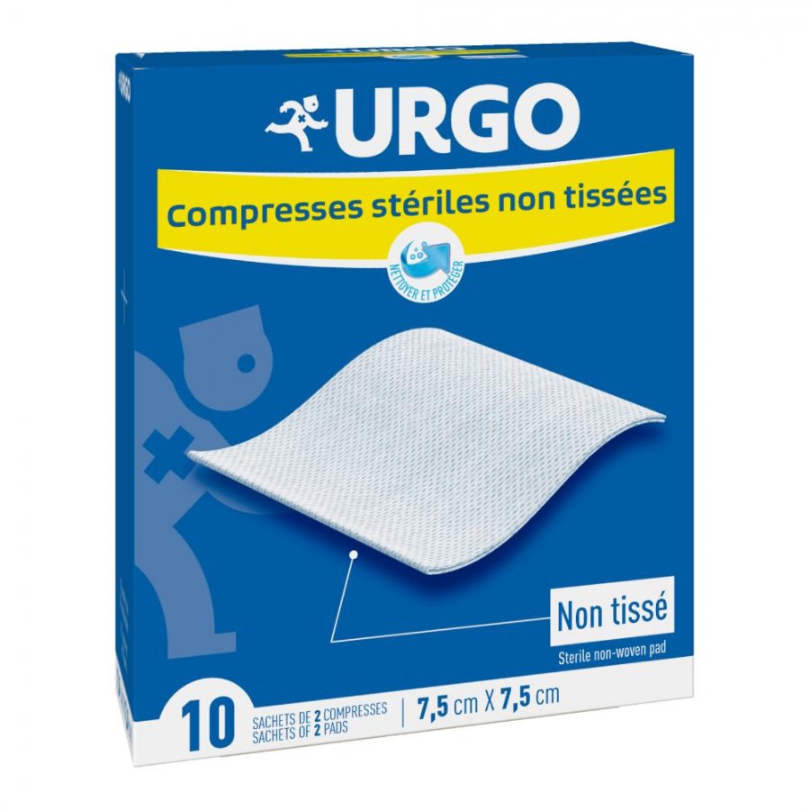 Urgo Compr Ster Cot7,5x7,5 10p