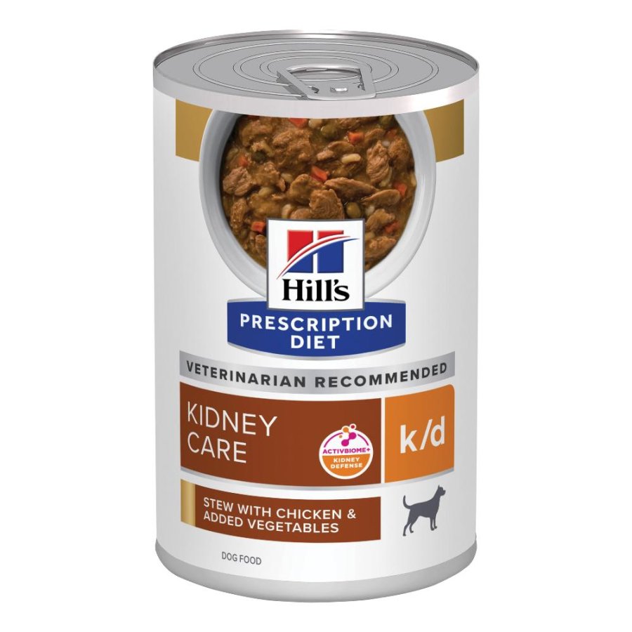 HILL'S CANE DIET K/D KIDNEY CARE STEW POLLO VERDURE 354GR (lattina)